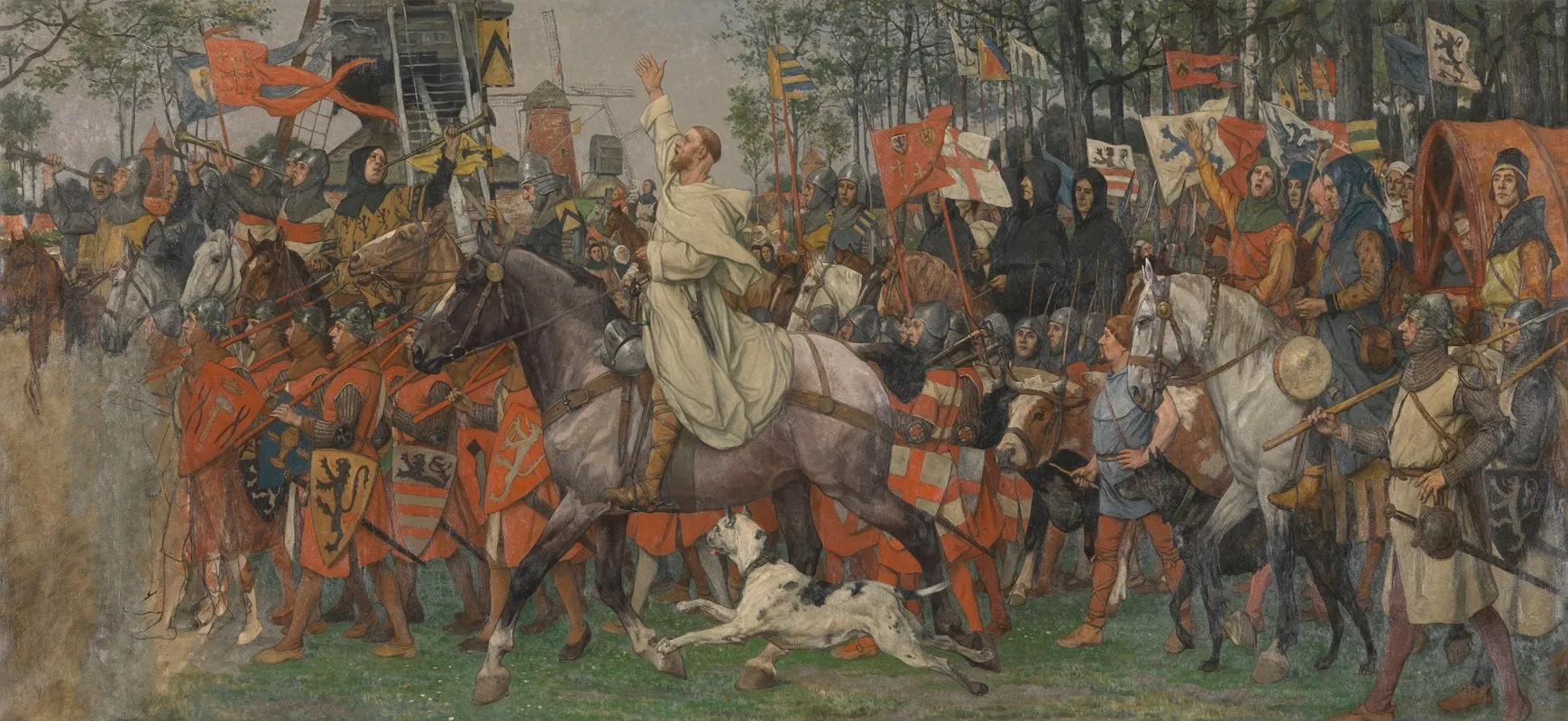 The Victorious Return Of Bruges Citizens From The Battle Of The Golden Spurs