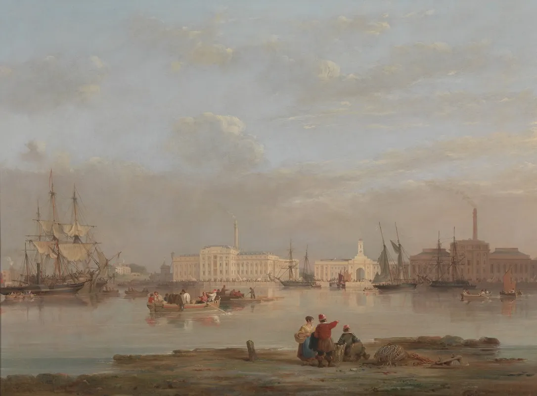 The Victualling Office Plymouth Wall Art by Nicholas Condy - High-Resolution Digital Print