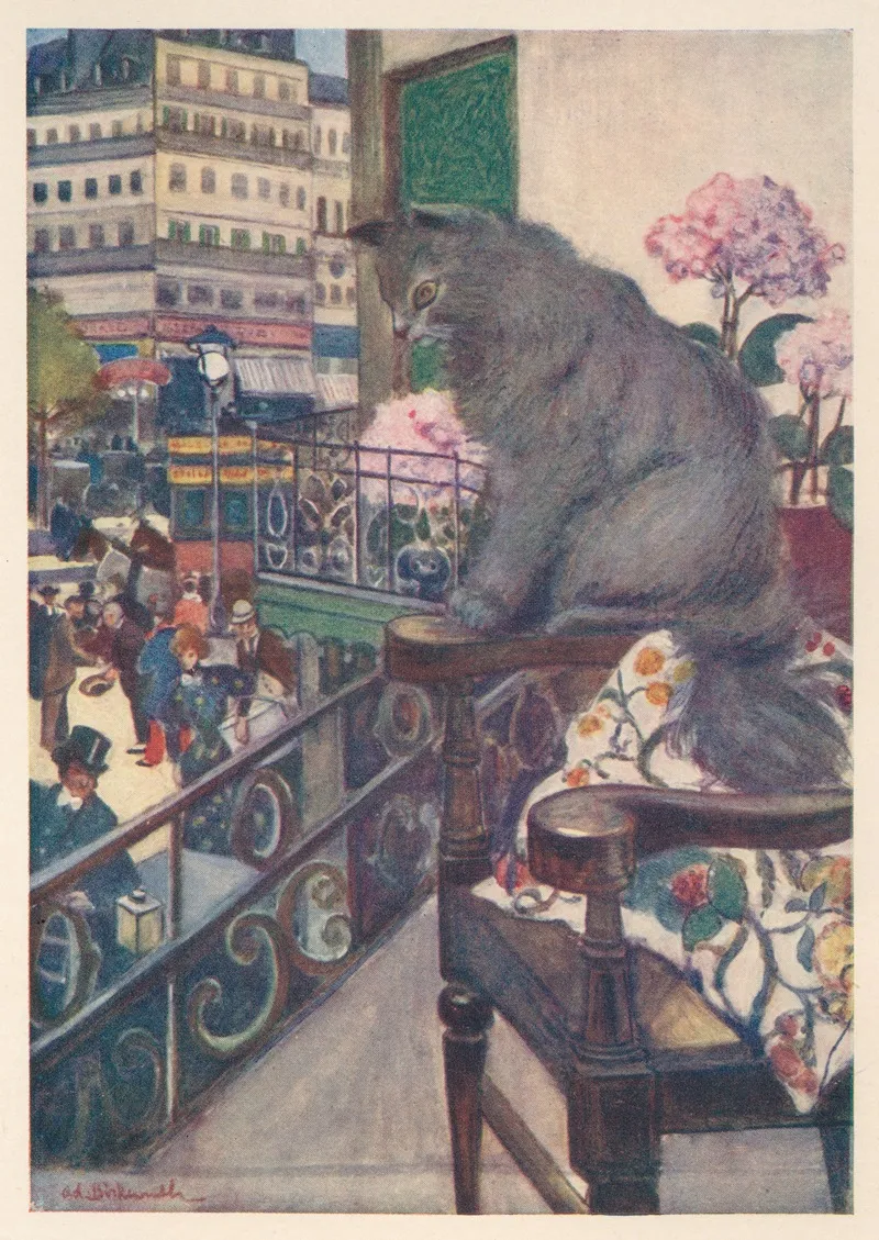 The View From The Balcony Wall Art by Adolph Birkenruth - High-Resolution Digital Print