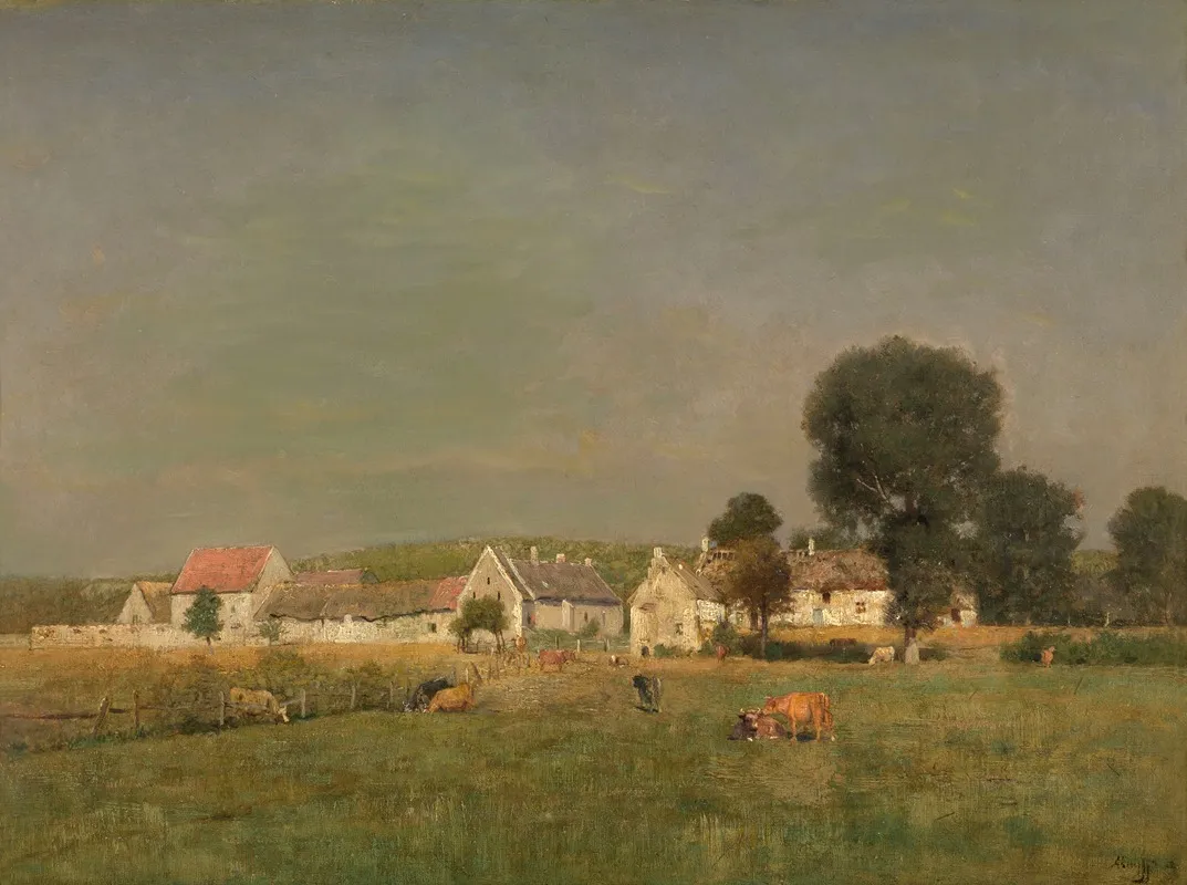 The Village Chaslepont Wall Art by Alfred De Knyff - High-Resolution Digital Print