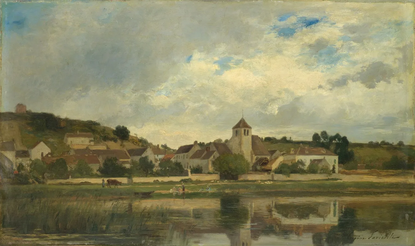 The Village Of La Celle Sous Moret