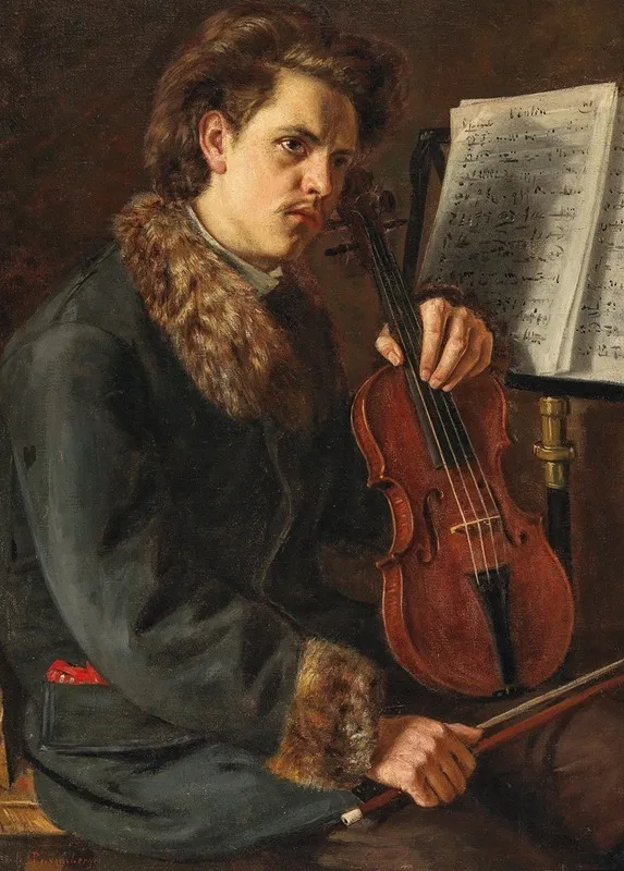 The Violinist 3 Wall Art by Raphael Rosenberger - High-Resolution Digital Print