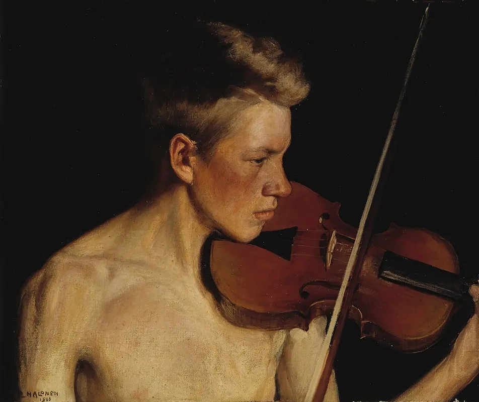 The Violinist Wall Art by Pekka Halonen - High-Resolution Digital Print