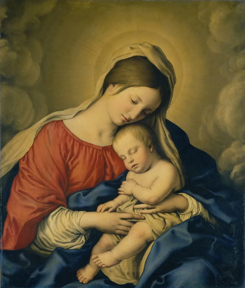 The Virgin And Child 11 Wall Art by Giovanni Battista Salvi da Sassoferrato - High-Resolution Digital Print