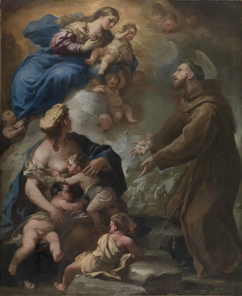 The Virgin And Child Appearing To Saint Francis Of Assisi