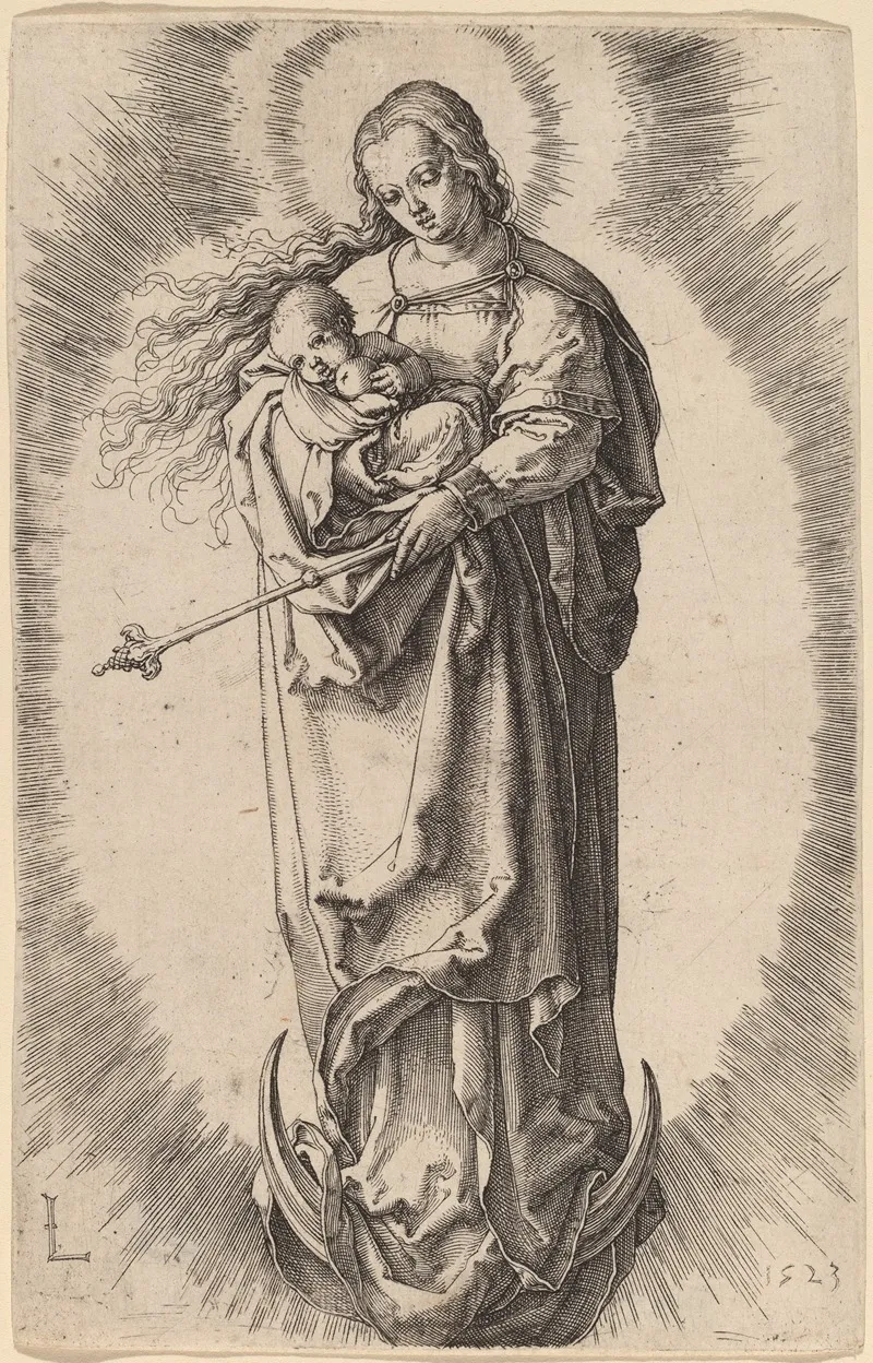 The Virgin And Child On The Crescent