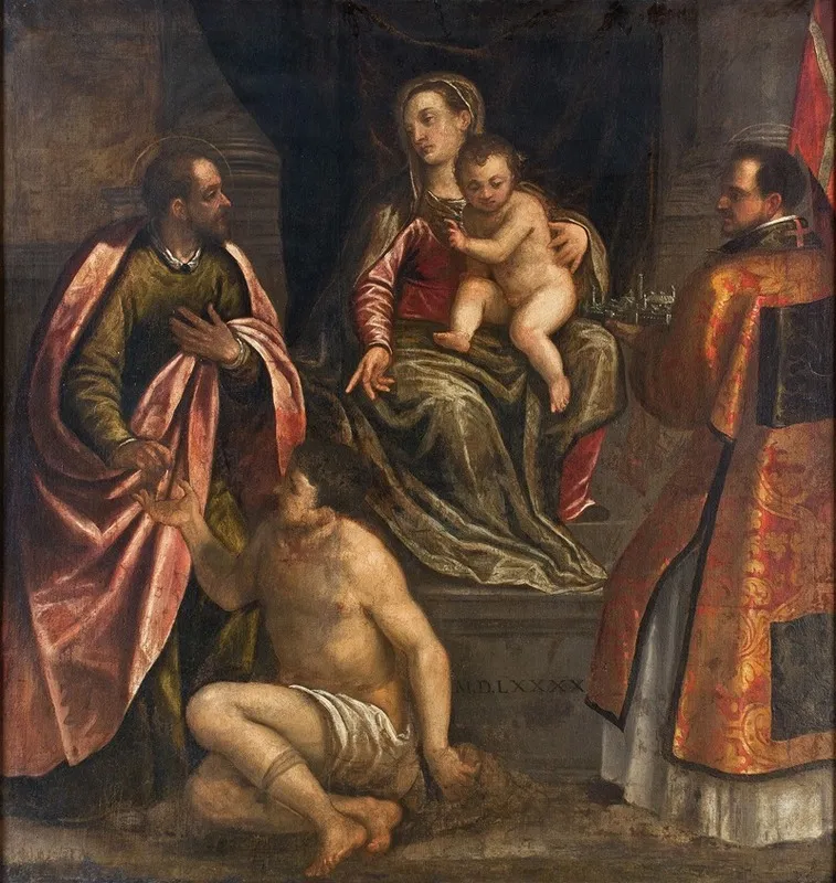 The Virgin And Child With St Martin And St Petronius