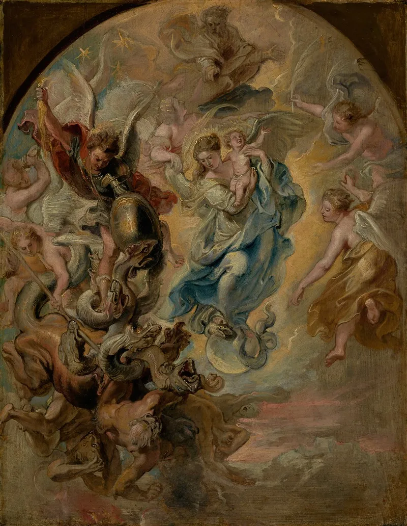 The Virgin As The Woman Of The Apocalypse Wall Art by Peter Paul Rubens - High-Resolution Digital Print