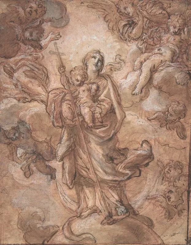 The Virgin Immaculate With The Christ Child In Glory