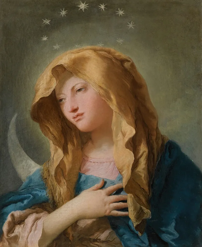The Virgin Immaculate Wall Art by Giovanni Battista Tiepolo - High-Resolution Digital Print