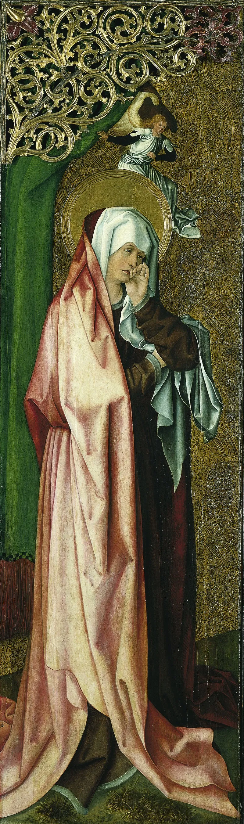 The Virgin Mary Mourning Wall Art by Master of the Stalburg Portraits - High-Resolution Digital Print