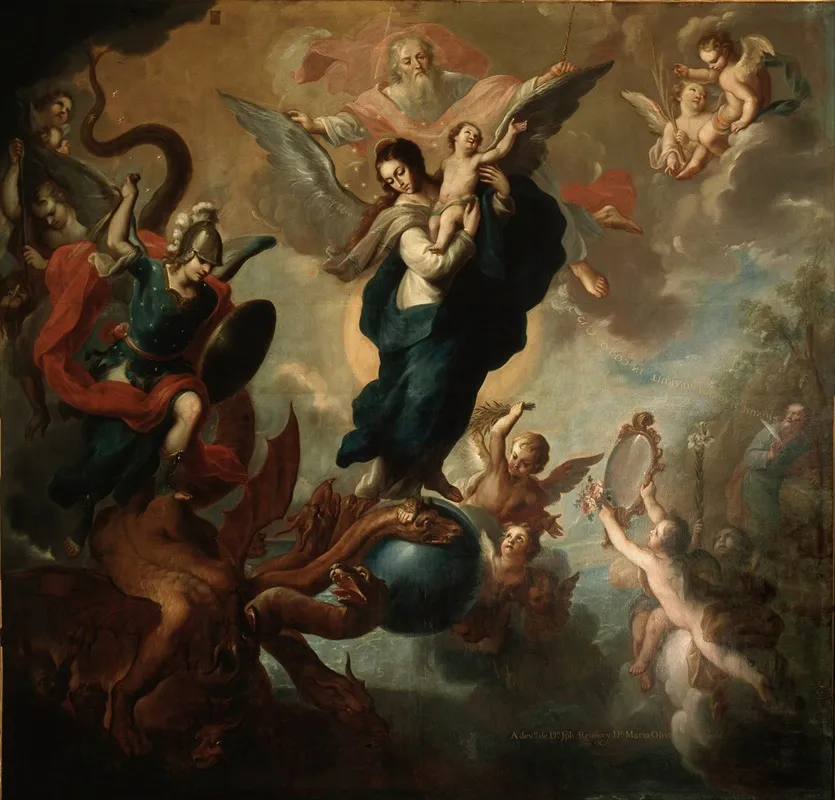 The Virgin Of The Apocalypse Wall Art by Miguel Cabrera - High-Resolution Digital Print