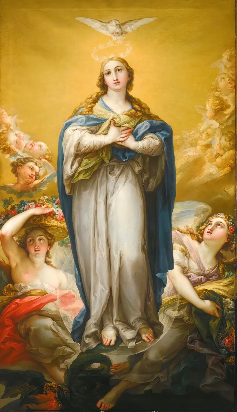 The Virgin Of The Immaculate Conception Wall Art by Vicente López Portaña - High-Resolution Digital Print