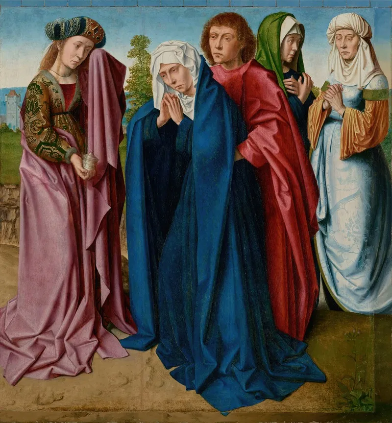 The Virgin Saint John And The Three Maries