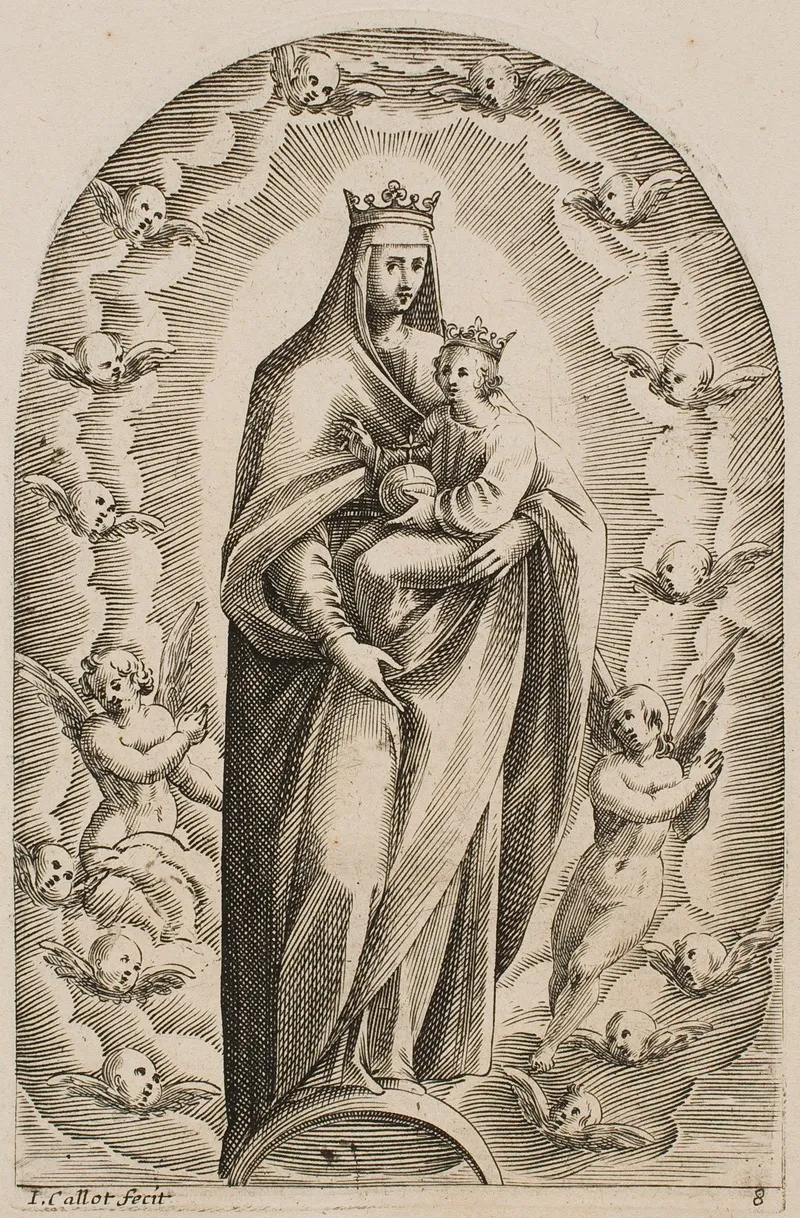The Virgin Standing On A Crescent