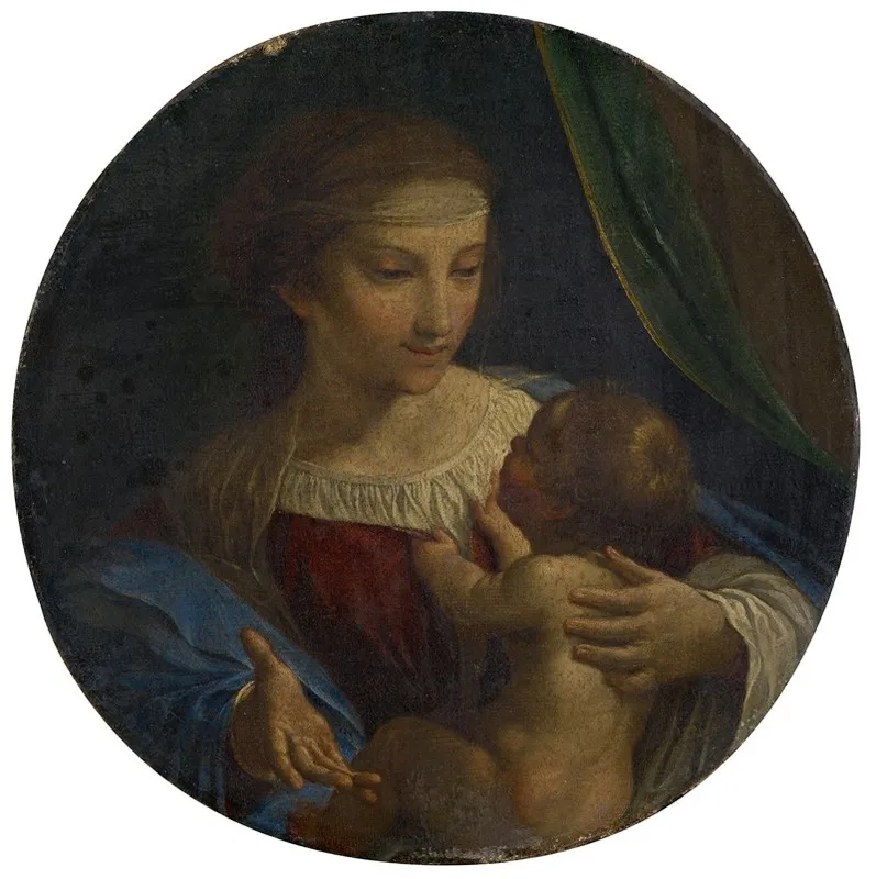 The Virgin With Child 2 Wall Art by Angelo Caroselli - High-Resolution Digital Print