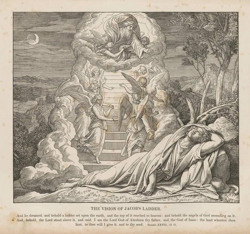The Vision Of Jacobs Ladder