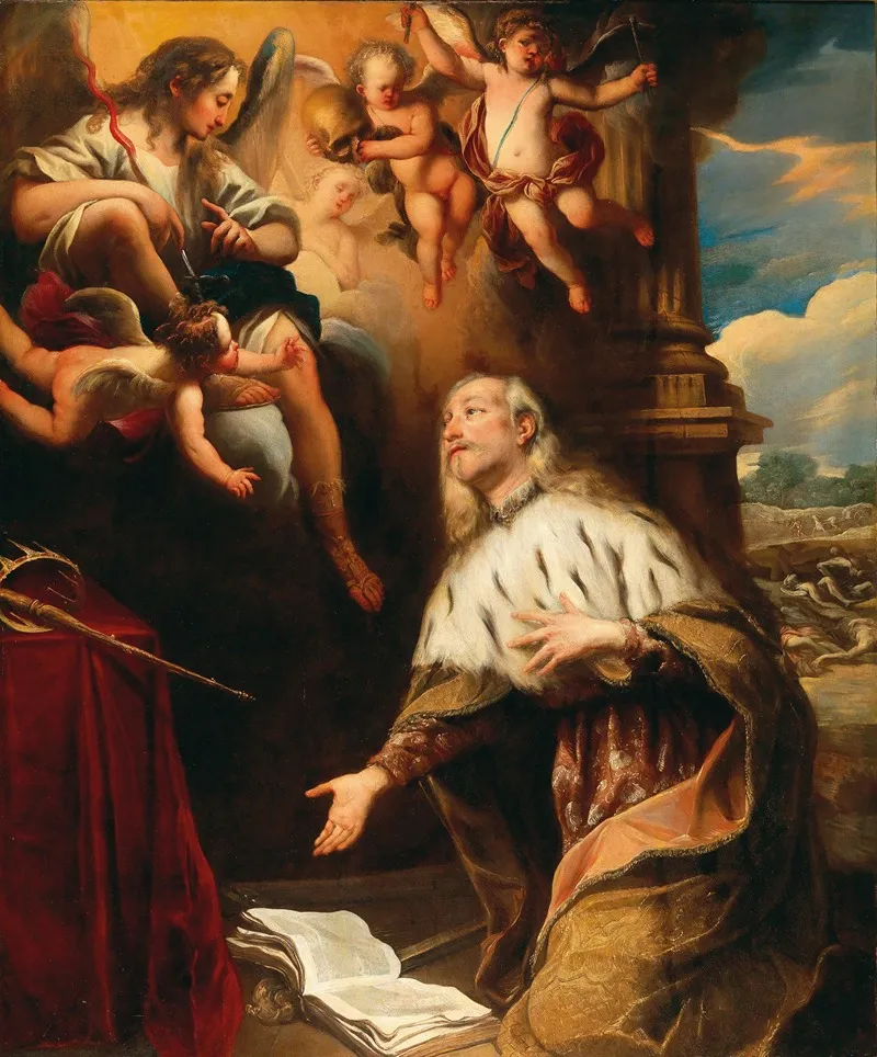 The Vision Of Saint Louis Ix Of France Wall Art by Stefano Magnasco - High-Resolution Digital Print
