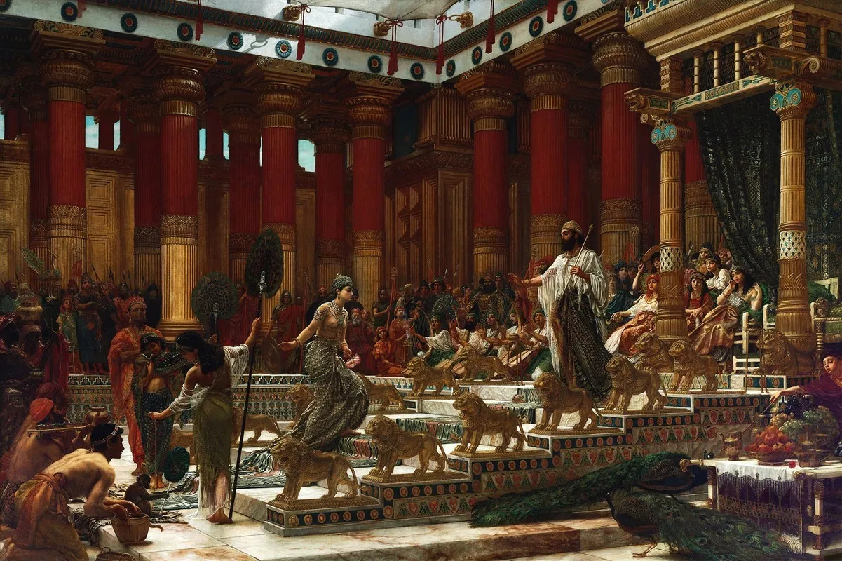 The Visit Of The Queen Of Sheba To King Solomon Wall Art by Edward John Poynter - High-Resolution Digital Print