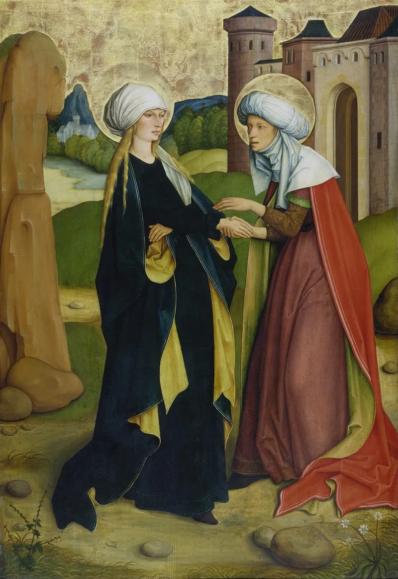 The Visitation 22 Wall Art by Master Of The Pfullendorf Altar - High-Resolution Digital Print
