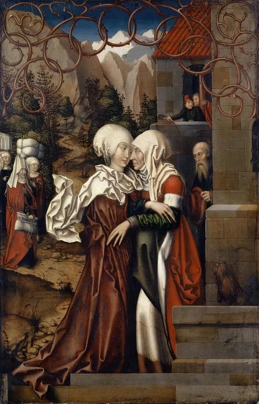 The Visitation Wall Art by Hans Fries - High-Resolution Digital Print