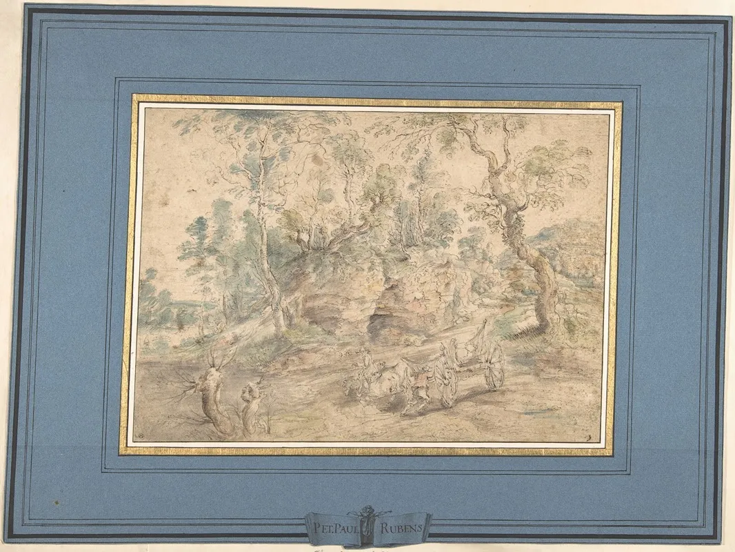 The Wagonner After Peter Paul Rubens Wall Art by Lodewijk de Vadder - High-Resolution Digital Print