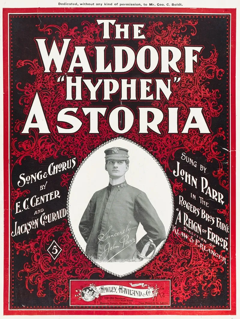 The Waldorf Hyphen Astoria Wall Art by Anonymous - High-Resolution Digital Print