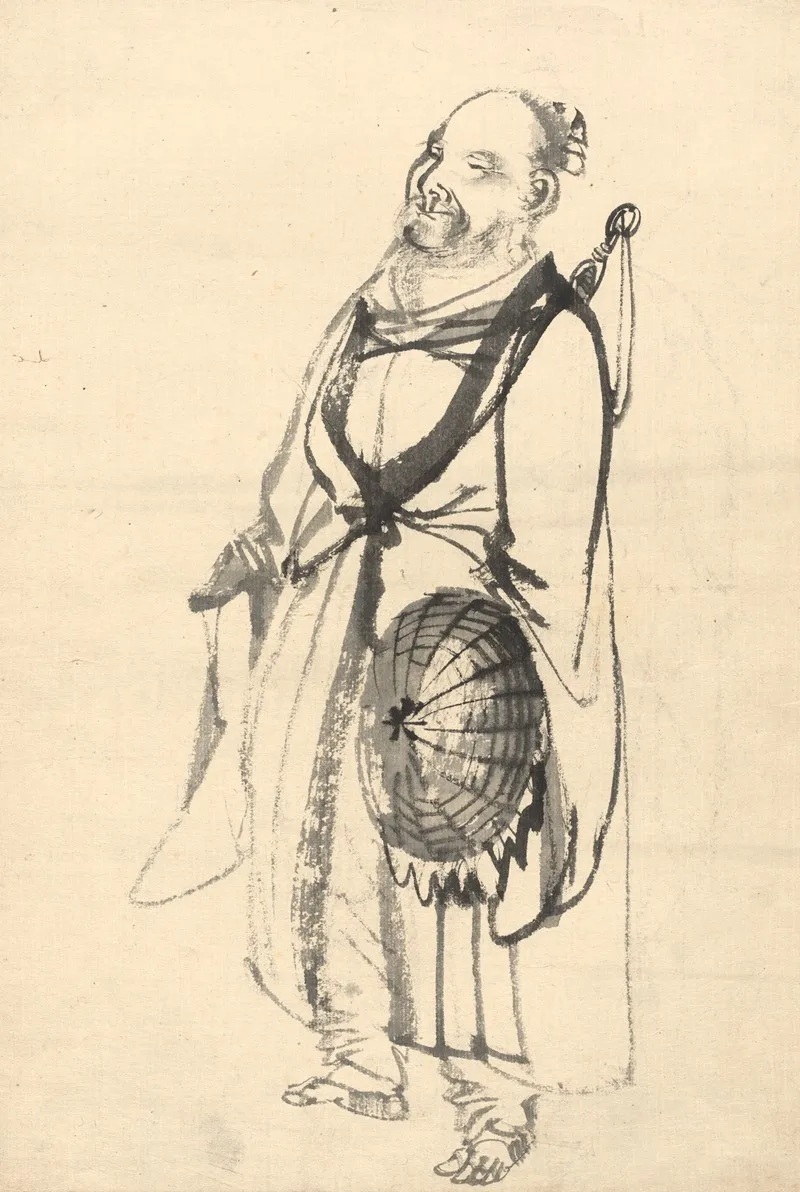The Wandering Hermit Wall Art by Kōno Bairei - High-Resolution Digital Print