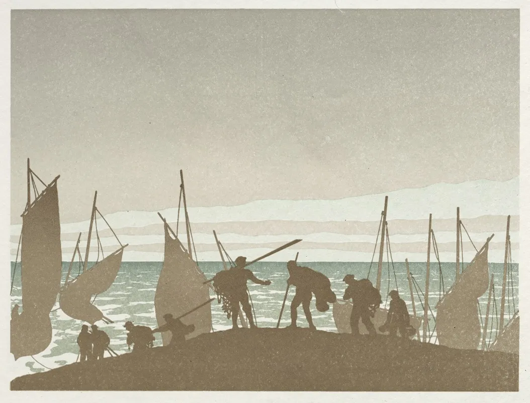 The Wandering Jew The Fishermen Wall Art by Henri Rivière - High-Resolution Digital Print