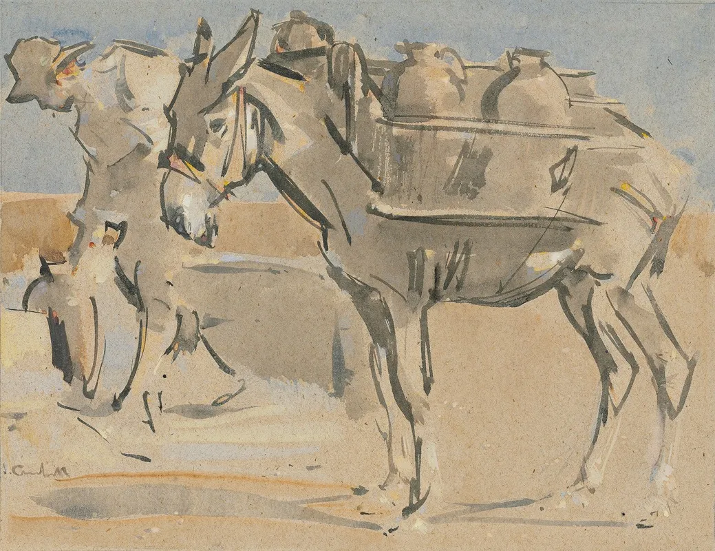 The Water Carrier 6 Wall Art by Joseph Crawhall - High-Resolution Digital Print