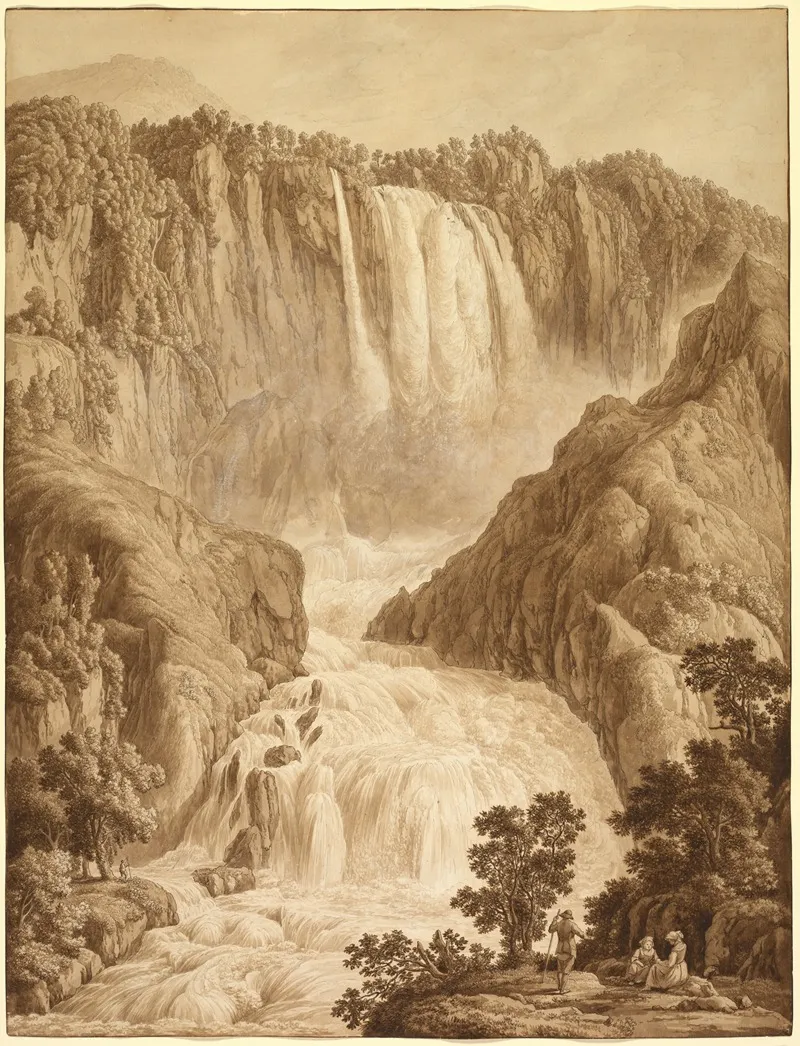 The Waterfall Of Marmore At Terni Wall Art by Philipp Hackert - High-Resolution Digital Print