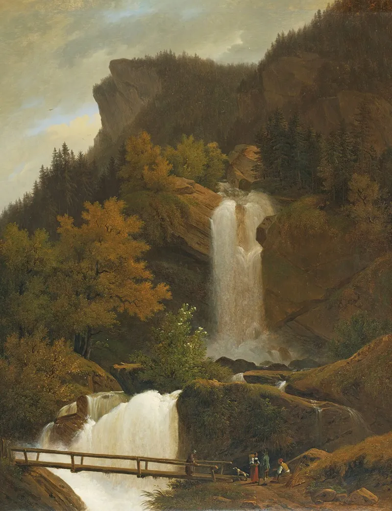 The Waterfall Of Wandel Near Brienz