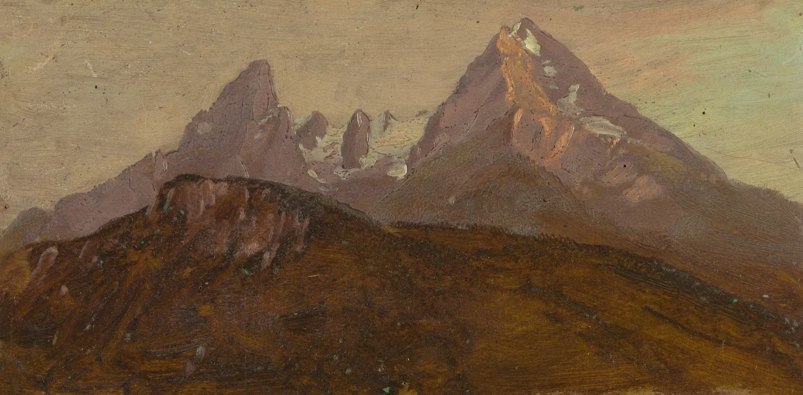 The Watzmann Berchtesgaden Bavaria Wall Art by Frederic Edwin Church - High-Resolution Digital Print