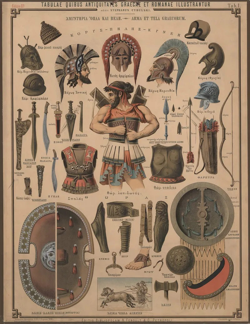 The Weapons And Equipment Of The Ancient Greeks