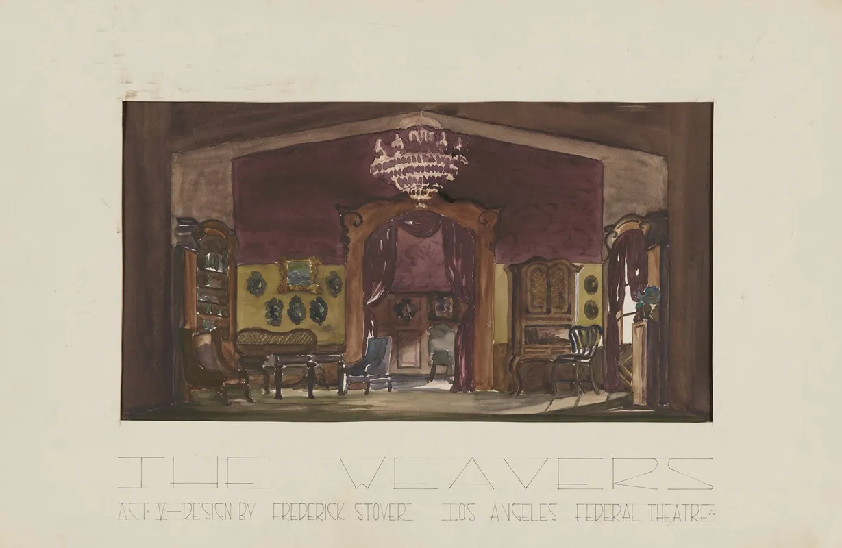 The Weavers Act V Domestic Interior Wall Art by Frederick Stover - High-Resolution Digital Print