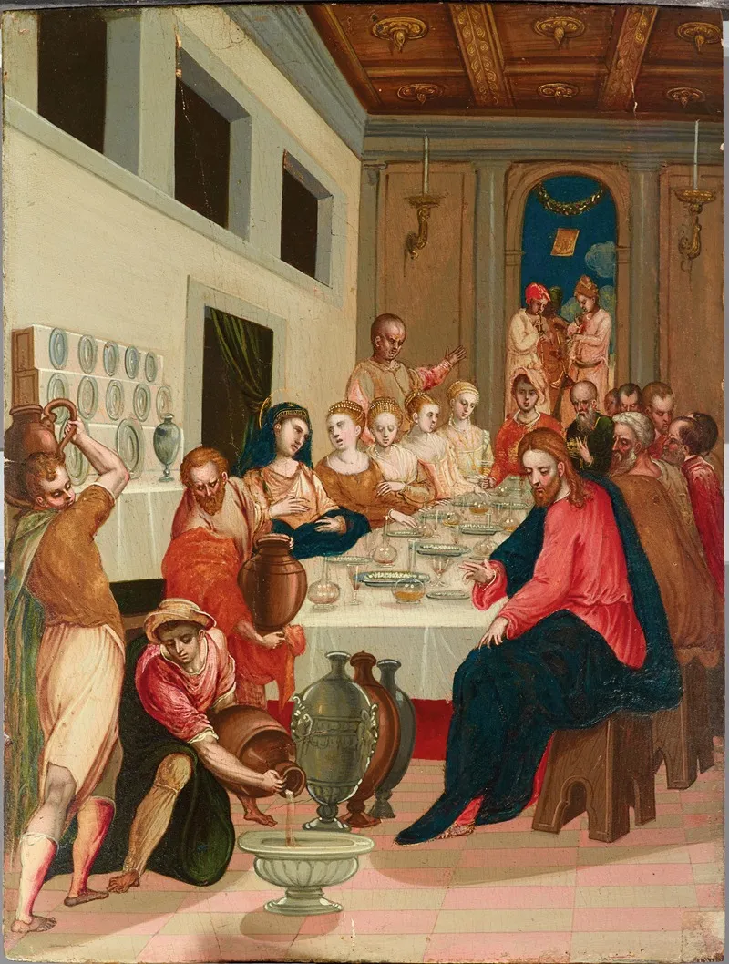 The Wedding At Cana 3 Wall Art by The Monogrammist δ.ϑ (D. Th) - High-Resolution Digital Print