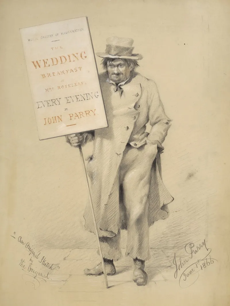 The Wedding Breakfast At Mrs Roseleafs Wall Art by John Orlando Parry - High-Resolution Digital Print
