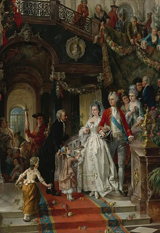 The Wedding Party Wall Art by Carl Herpfer - High-Resolution Digital Print