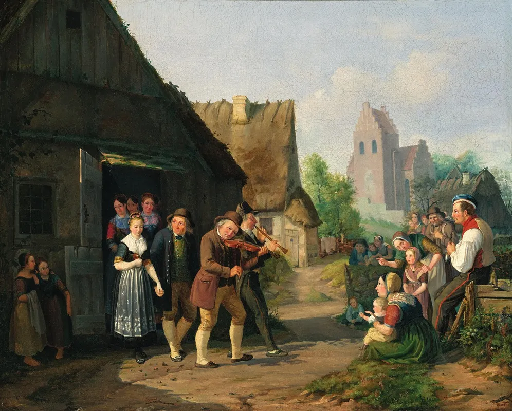 The Wedding Procession 4 Wall Art by Paul August Plum - High-Resolution Digital Print