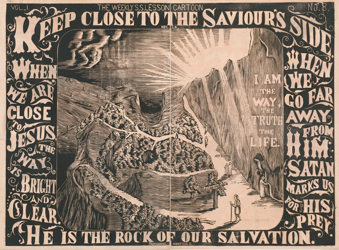 The Weekly Sunday School Lesson Vol 1 No 8 2 Wall Art by Francis Bodine - High-Resolution Digital Print