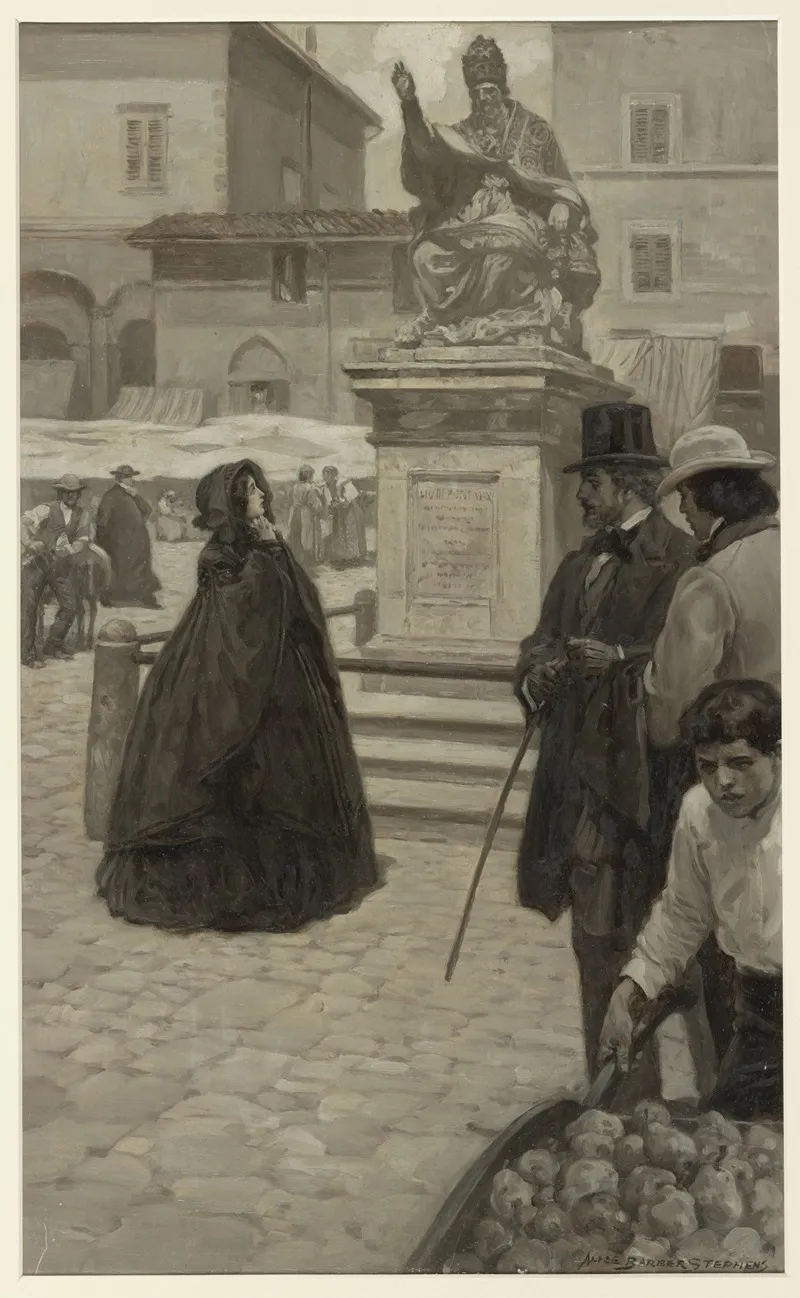 The Well Remembered Features Wall Art by Alice Barber Stephens - High-Resolution Digital Print