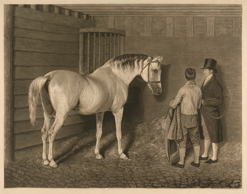 The Wellesley Arabian Wall Art by Jacques-Laurent Agasse - High-Resolution Digital Print