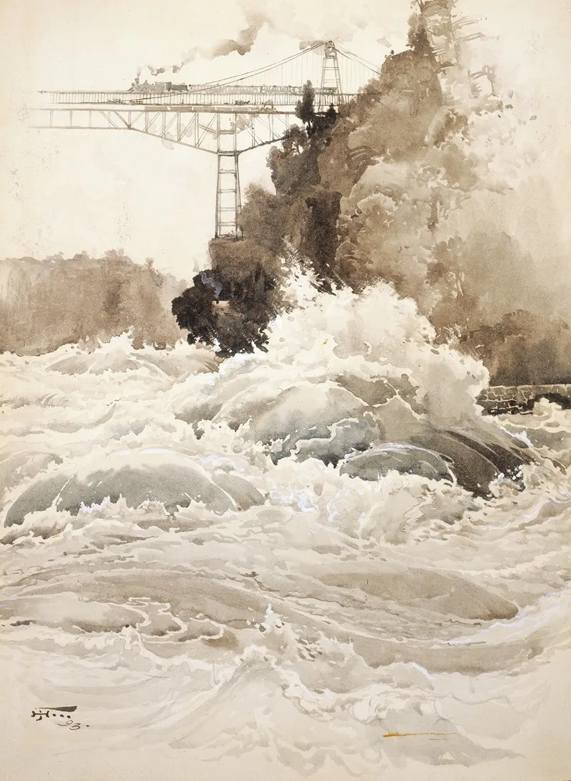 The Whirlpool Rapids Wall Art by Harry Fenn - High-Resolution Digital Print