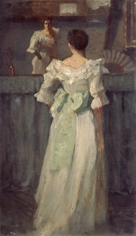 The White Dress Lady Farrer Wall Art by Dermod O'Brien - High-Resolution Digital Print