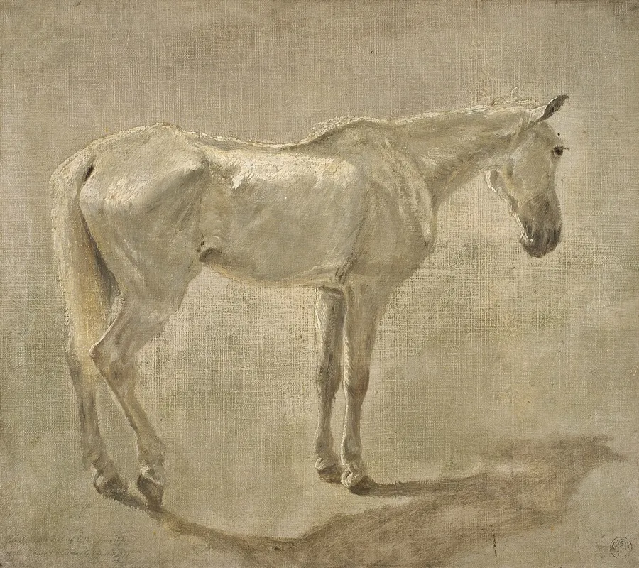 The White Horse 5 Wall Art by Jean Delvin - High-Resolution Digital Print