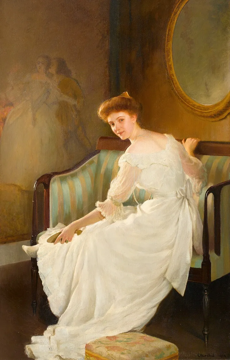 The White Slipper Wall Art by William Worcester Churchill - High-Resolution Digital Print