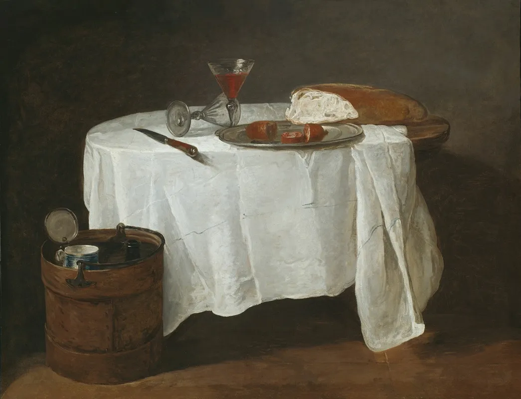 The White Tablecloth Wall Art by Jean Siméon Chardin - High-Resolution Digital Print