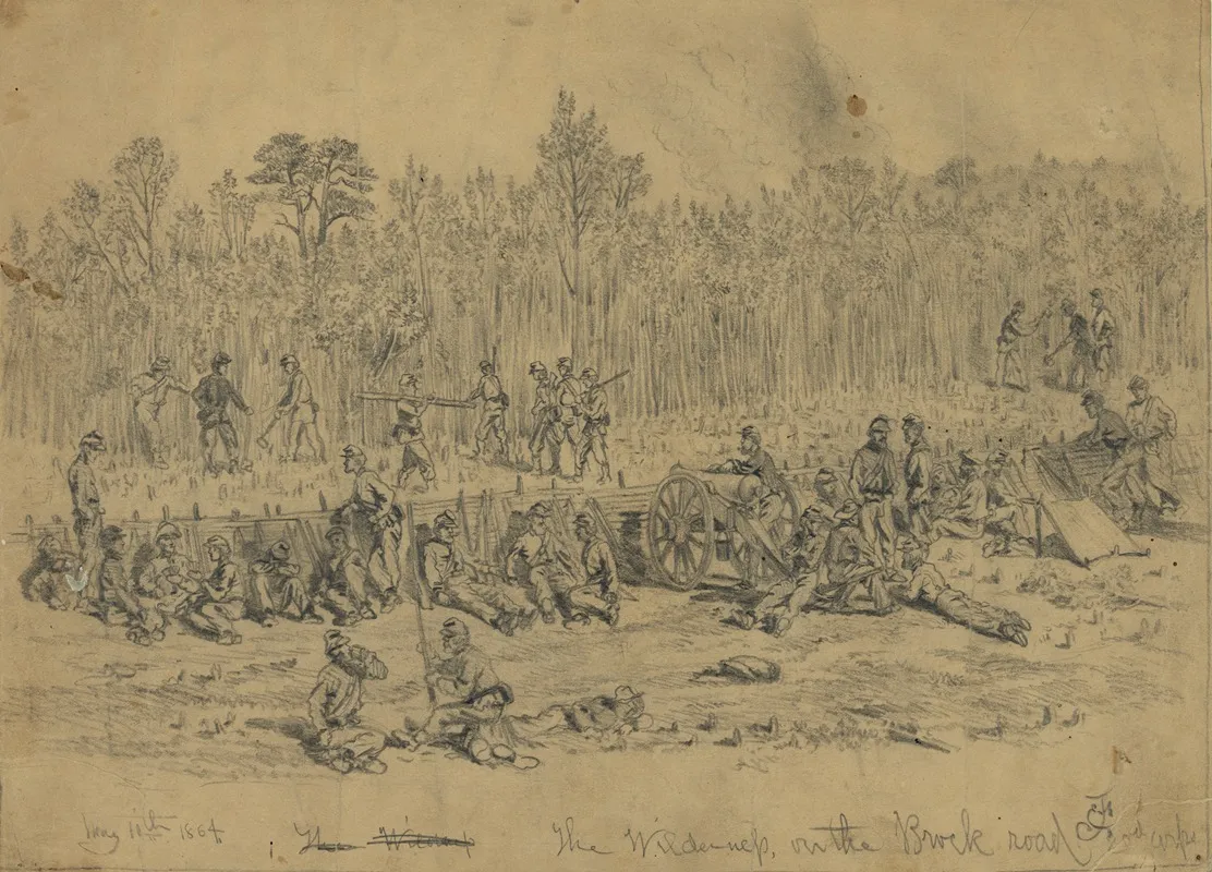 The Wilderness On The Brock Road 2nd Corps May 11th 1864