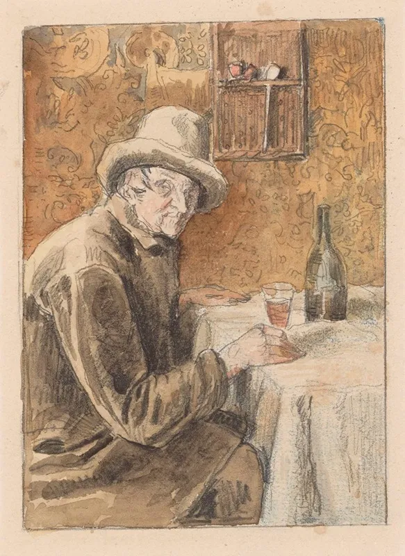 The Winedrinker Wall Art by Henri de Braekeleer - High-Resolution Digital Print