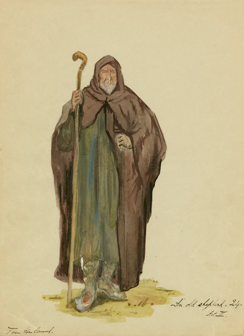 The Winters Tale An Old Shepherd Act Ii Wall Art by Tom Heslewood - High-Resolution Digital Print